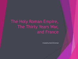 The Holy Roman Empire_ The Thirty Years War_ and France