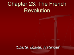 Chapter 23: The French Revolution