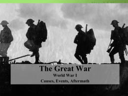 The Great War - AP US History
