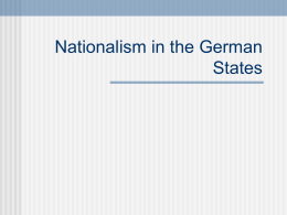 Nationalism in the German States