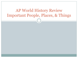 AP World History Challenge Answers