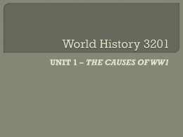World History Unit 1