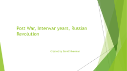 Post War_ interwar_ Russian Revolution