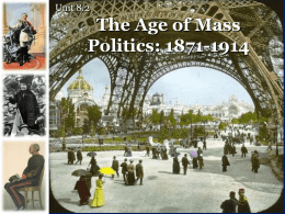 Age of Mass Politics - AP EURO
