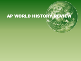 AP World History Review PowPointx