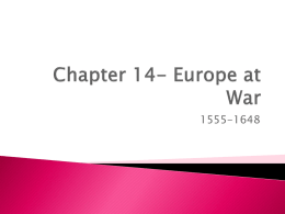 Chapter 14- Europe at War