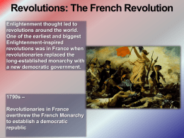 Revolutions: The French Revolution