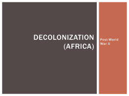 Decolonization (Africa)
