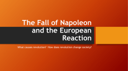 The Fall of Napoleon and the European Reaction _1