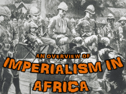 IMPERIALISM IN AFRICA