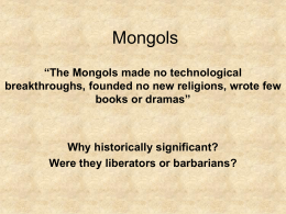 Mongols PPT