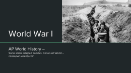 World War I - Denton ISD