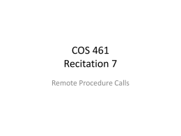 COS 461 Recitation 7