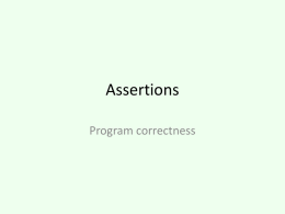Assertions