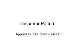 Decorator Pattern slides