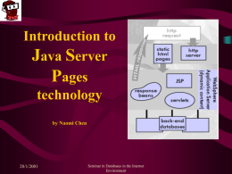 JSP - Java Server Page - CS