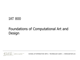 Slides for Lecture 1