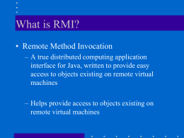 What is RMI?