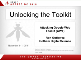 Attacking Google Web Toolkit (GWT)