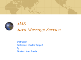 JMS Java Message Service