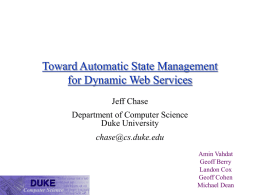 state management - Duke University