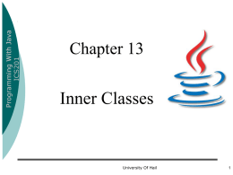 Inner Class - faculty.uoh.edu.sa