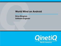 World Wind on Android - Mil-OSS