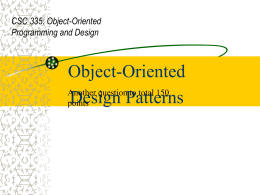10-DesignPatterns - Department of Computer Science