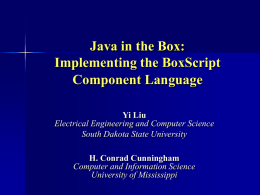 BoxScript: A Component-Oriented Language for Teaching