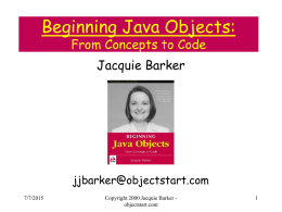 Beginning Java Objects: From Concepts to Code