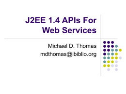 J2EE 1.4 APIs