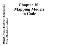 Lecture for Chapter 10, Mapping Models To Code