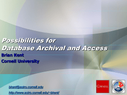 E-ALFA Data Archive and Access
