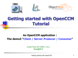Getting started with OpenCCM