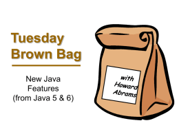 Tuesday Brown Bag