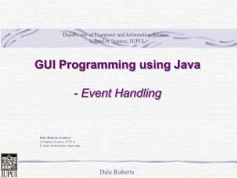 Java GUI Programming