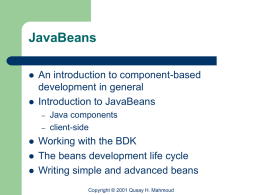 JavaBeans - University of Guelph