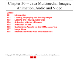 Java Multimedia: Images, Animation, Audio and Video