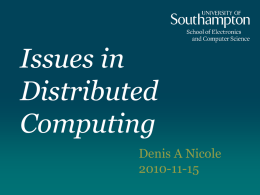Introduction to Distributed Computing