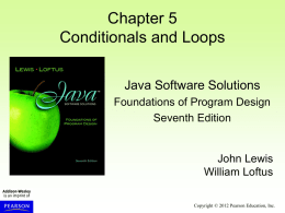 Chapter #, Title - Computer Science at CCSU