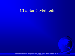 Chapter 4 Methods - Computer Science