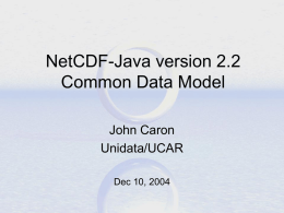 Netcdf-Java 2.2