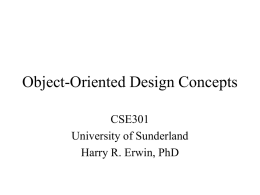 Object-Oriented Design Concepts