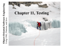 Lecture 1 for Chapter 9, Testing - ICAR-CNR
