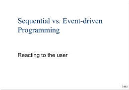 Sequential vs. Event
