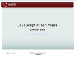 JavaScript at Ten Years