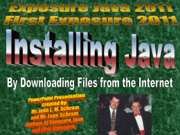 installing Java. - Whitley County Schools