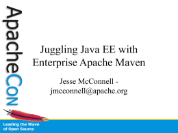 Apache Maven: J2EE Front to Back