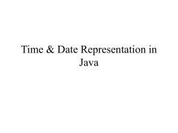 Date & time data in Java