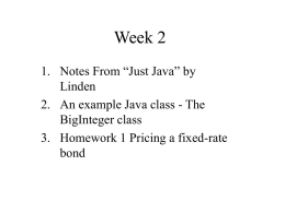 Notes From “Just Java”